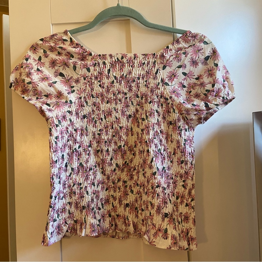 Ditsy milkmaid top